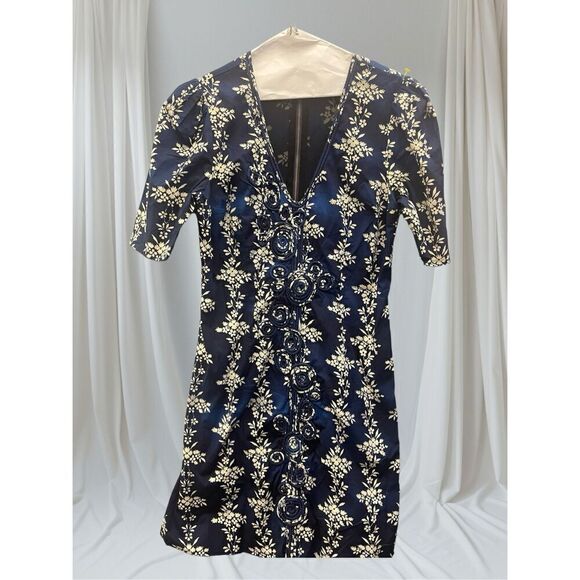 Plenty by Tracy Reese Franca Dress -Floral - Cobalt & Black- Size 4 Cutest dress - Picture 1 of 4